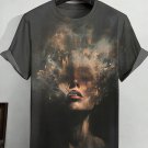 Men's Surreal Goes Woman Portrait Art Print T-Shirt