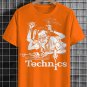 Men's Technics Music DJ Fun Art Print Cotton Casual T-Shirt