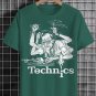 Men's Technics Music DJ Fun Art Print Cotton Casual T-Shirt