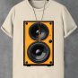 Men's Retro Stereo Nostalgic Music Art Print Cotton Casual T-Shirt