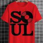 Men's Retro Soul Record Graphic Print Cotton Casual T-Shirt