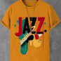 Men's Jazz Music Art Print Cotton Casual T-Shirt