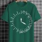 Men's Life Is Minutes And Seconds Calligraphy Art Print Cotton Casual T-Shirt