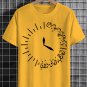 Men's Life Is Minutes And Seconds Calligraphy Art Print Cotton Casual T-Shirt