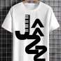 Men's Jazz Musical Keyboard Print Cotton Casual T-Shirt