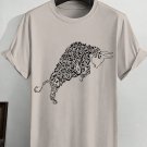 Men's Bull Arabic Calligraphy Graphic Print Cotton Casual T-Shirt