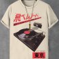 Men's Retro Japanese Tokyo Music Record Art Print Cotton Casual T-Shirt