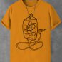 Men's Hand Drawing Music Entertainment Graphic Print Cotton Casual T-Shirt
