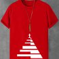 Men's Piano Key Stairs Art Print Cotton Casual T-Shirt