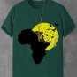 Men's Birds African Map Illustration Print Cotton Casual T-Shirt
