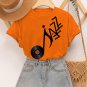 Women's Jazz Records Art Print Cotton Casual T-Shirt