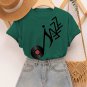 Women's Jazz Records Art Print Cotton Casual T-Shirt