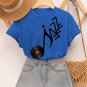 Women's Jazz Records Art Print Cotton Casual T-Shirt