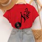 Women's Jazz Records Art Print Cotton Casual T-Shirt