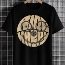 Men's Bike Geometric Fun Art Print Cotton Casual T-Shirt