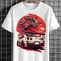 Men's Cool Dragon Car Illustration Print Cotton Casual T-Shirt