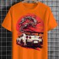 Men's Cool Dragon Car Illustration Print Cotton Casual T-Shirt