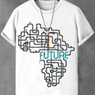 Men's Protecting African Future Map Art Print Cotton Casual T-Shirt