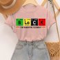 Women's Black The Essential Element Print Cotton Casual T-Shirt