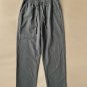 Men's Casual Solid Slant Pocket Elastic Waist Drawstring Straight-Leg Cotton Pants