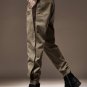 Men's Slant Pocket Stitching Casual Tapered Pants