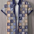Men's African Abstract Totem Geometric Patchwork Art Print Shirt
