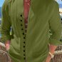 Men's Retro Cotton And Linen Casual Long Sleeve Shirt