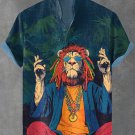 Men's Hippie Soul Forest Spirituality Art Print Shirt