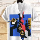 Men's Musical Performance Geometry Illustration Print Short Sleeve Casual Shirt