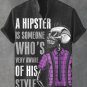 Men's Cool Skeleton Hipster Art Print Casual Shirt