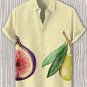 Men's Fig And Olive Art Print Casual Shirt