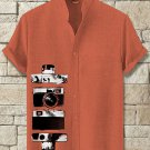 Men's Antique Vintage Camera Art Print Casual Shirt