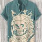 Men's Skull With Divers Helmet Art Print Short Sleeve Shirt