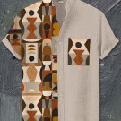 Men's Africa Ethnic Pattern Art Print Casual Shirt