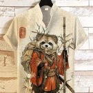Men's Tanuki Japanese Raccoon Print Shirt