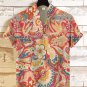 Men's Mythology Animals And Flowers Patterns Print Linen Blend Shirt