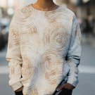 Women's Aesthetic Vortex Art Print Casual Sweatshirt