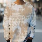 Women's Aesthetic Mosaic Art Print Casual Sweatshirt