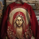 Men's Saint Jesus Embossment Art Print Casual Sweatshirt