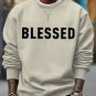 Men's Blessed Art Print Casual Sweatshirt