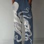 Men's Japanese Art Octopus Graphic Printed Casual Pants