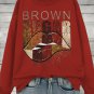 Women's Lip Brown Sugar Art Print Cotton Long Sleeve T-Shirt Thin Sweatshirt