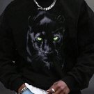 Men's Panther Graphic Print Casual Sweatshirt