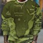 Men's Vintage Africa Map Art Print Casual Sweatshirt