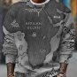Men's Vintage Africa Map Art Print Casual Sweatshirt