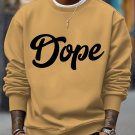 Men's Dope Graphic Print Casual Sweatshirt