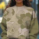 Women's Color Block Ethnic Pattern Art Print Casual Sweatshirt