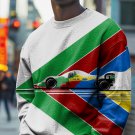 Men's Racing Car Art Print Casual Sweatshirt