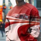 Men's Speeding Racing Car Art Print Casual Sweatshirt