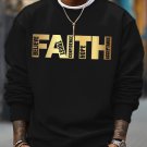 Men's Believe Trust Confidence Hope Acceptance Faith Print Casual Sweatshirt
